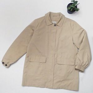 L.L. Bean All Season Casual Car Coat Full Zip Jacket with Removable Liner Sz PS